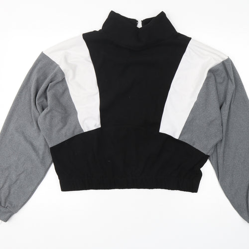 Shein  Womens Multicoloured  Polyester Pullover Sweatshirt Size XL  Pullover - Cropped