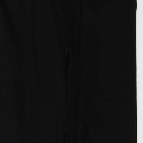 NEXT Womens Black  Cotton Flared Jeans Size 10 L32 in Regular