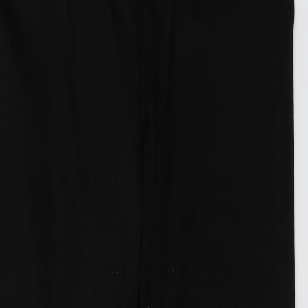 NEXT Womens Black  Cotton Flared Jeans Size 10 L32 in Regular