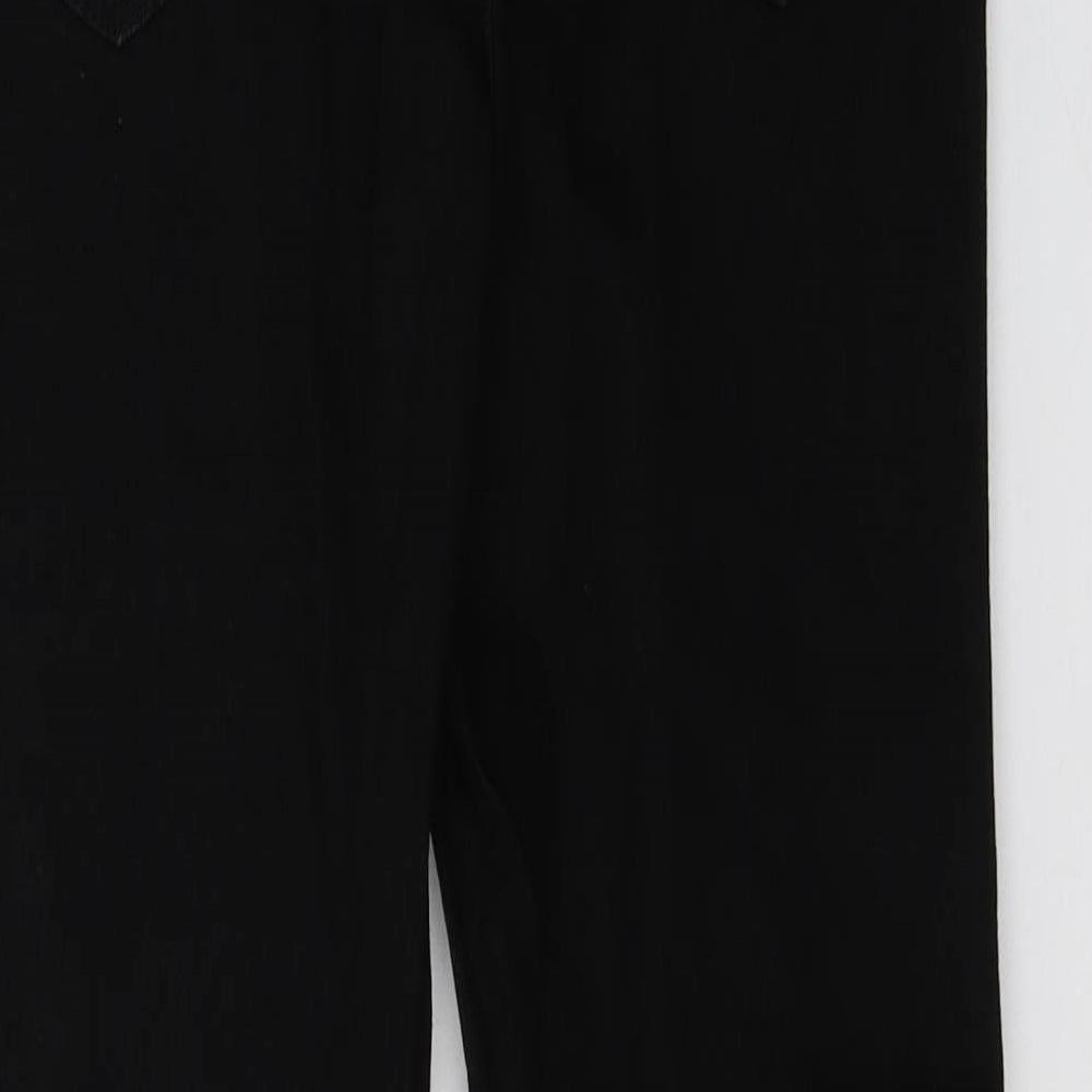 NEXT Womens Black  Cotton Flared Jeans Size 10 L32 in Regular
