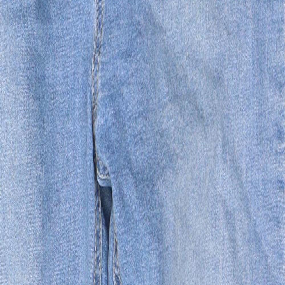 Primark Womens Blue  Cotton Skinny Jeans Size 14 L27 in Regular