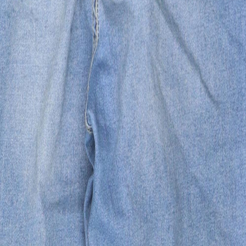 Primark Womens Blue  Cotton Skinny Jeans Size 14 L27 in Regular