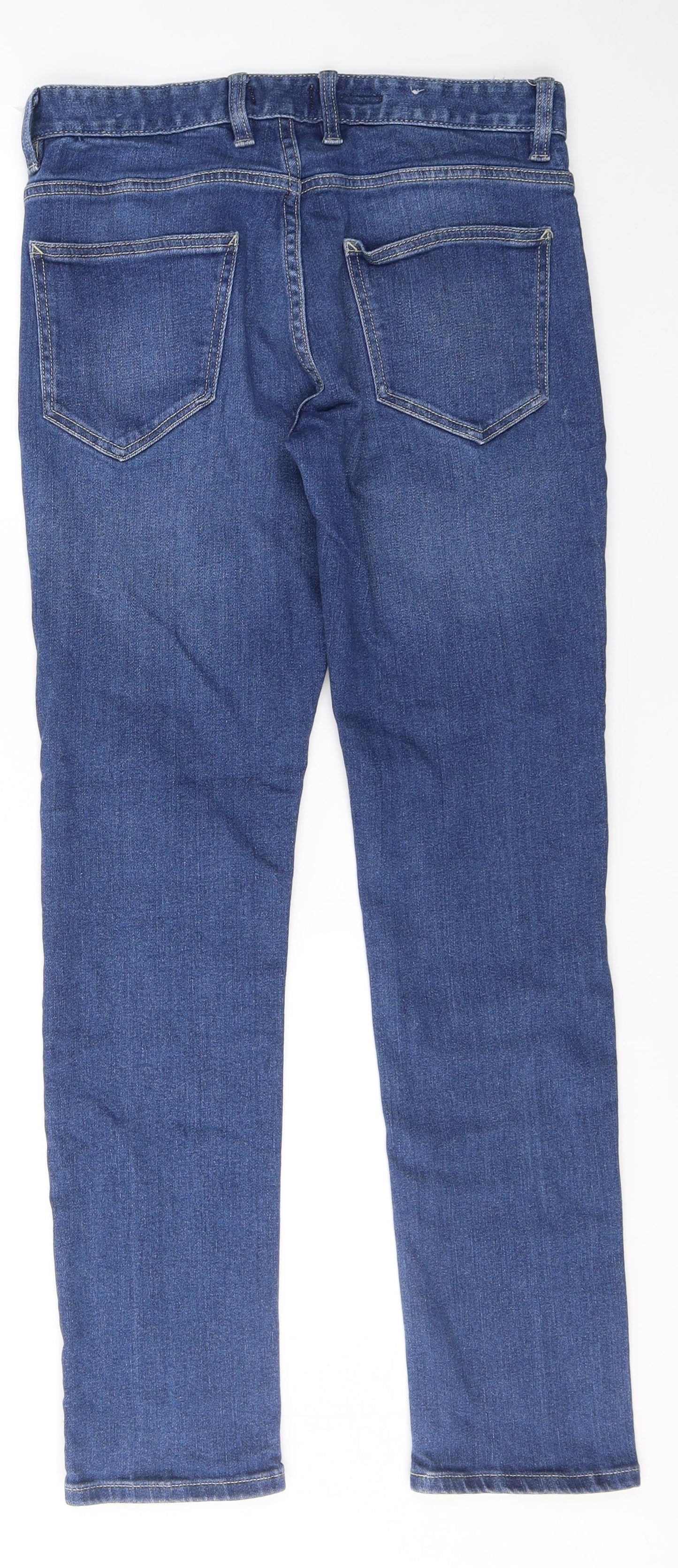 Topman Mens Blue  Cotton Skinny Jeans Size 30 in L29 in Slim