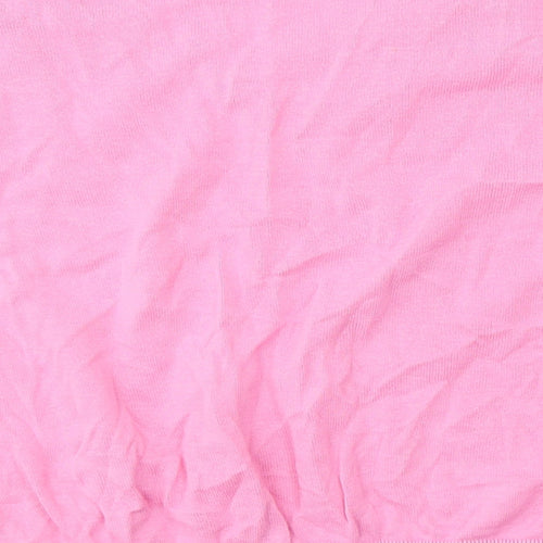 Dunnes Stores Womens Pink V-Neck  Cotton Pullover Jumper Size L