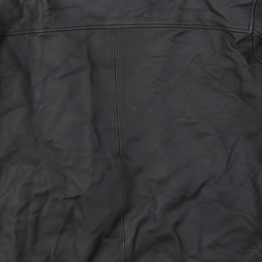 Morena Mens Black   Jacket Coat Size M  Zip - Faux Leather