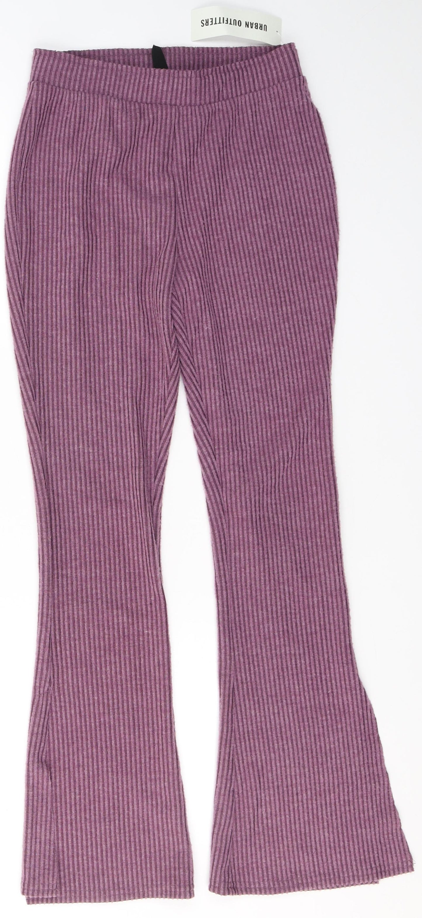 Urban Outfitters Womens Purple  Polyester Jegging Trousers Size XS L28 in Regular  - slit on ankles