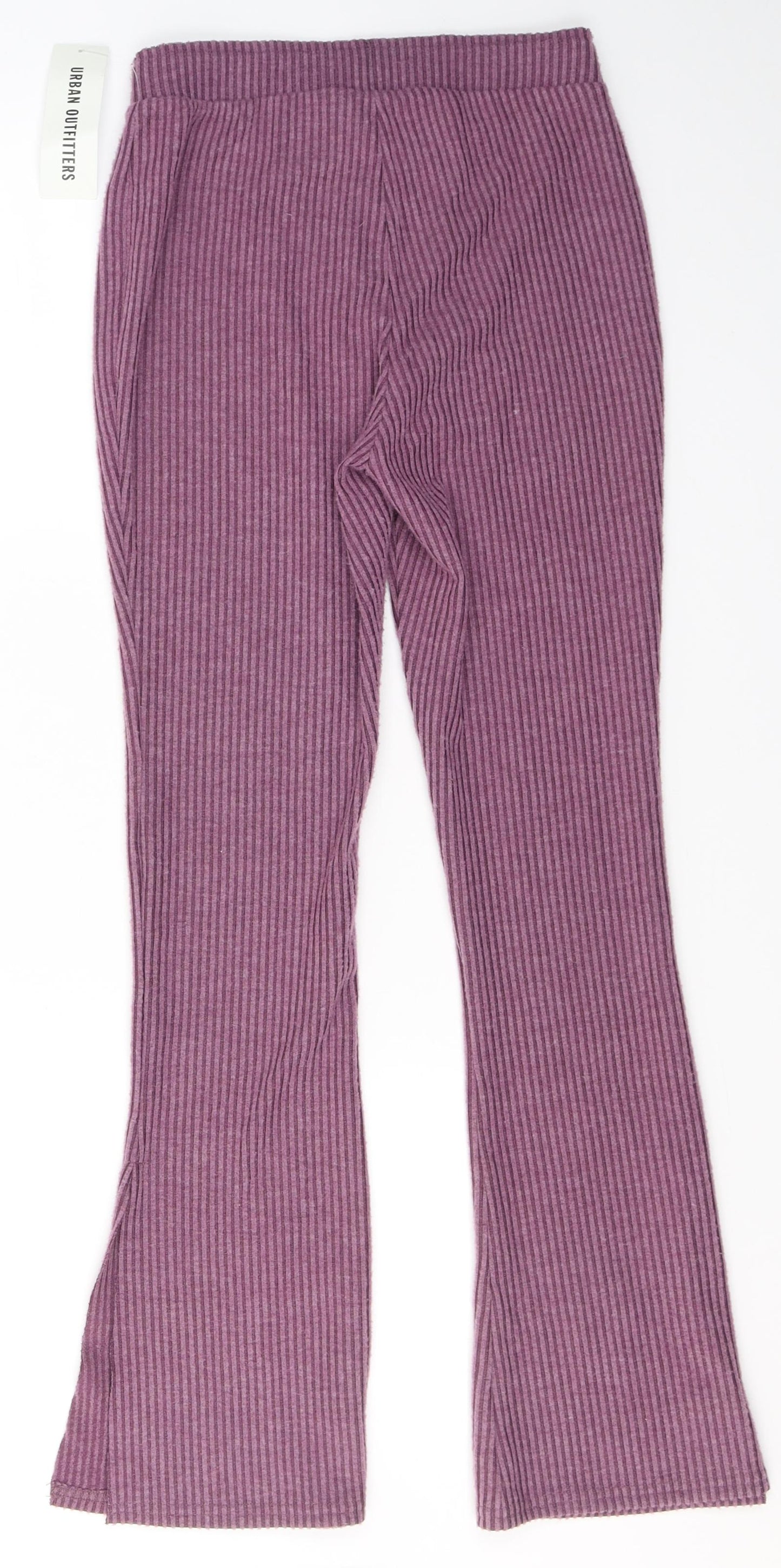 Urban Outfitters Womens Purple  Polyester Jegging Trousers Size XS L28 in Regular  - slit on ankles