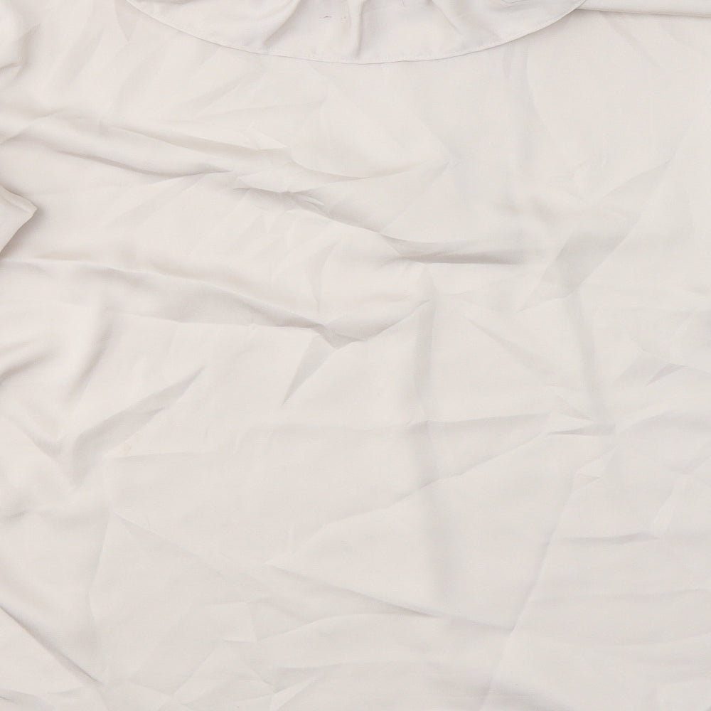 H&M Womens Beige  Polyester Camisole Blouse Size M V-Neck