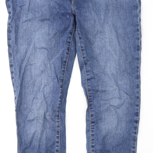 Polo Womens Blue  Cotton Skinny Jeans Size 10 L25 in Regular Zip