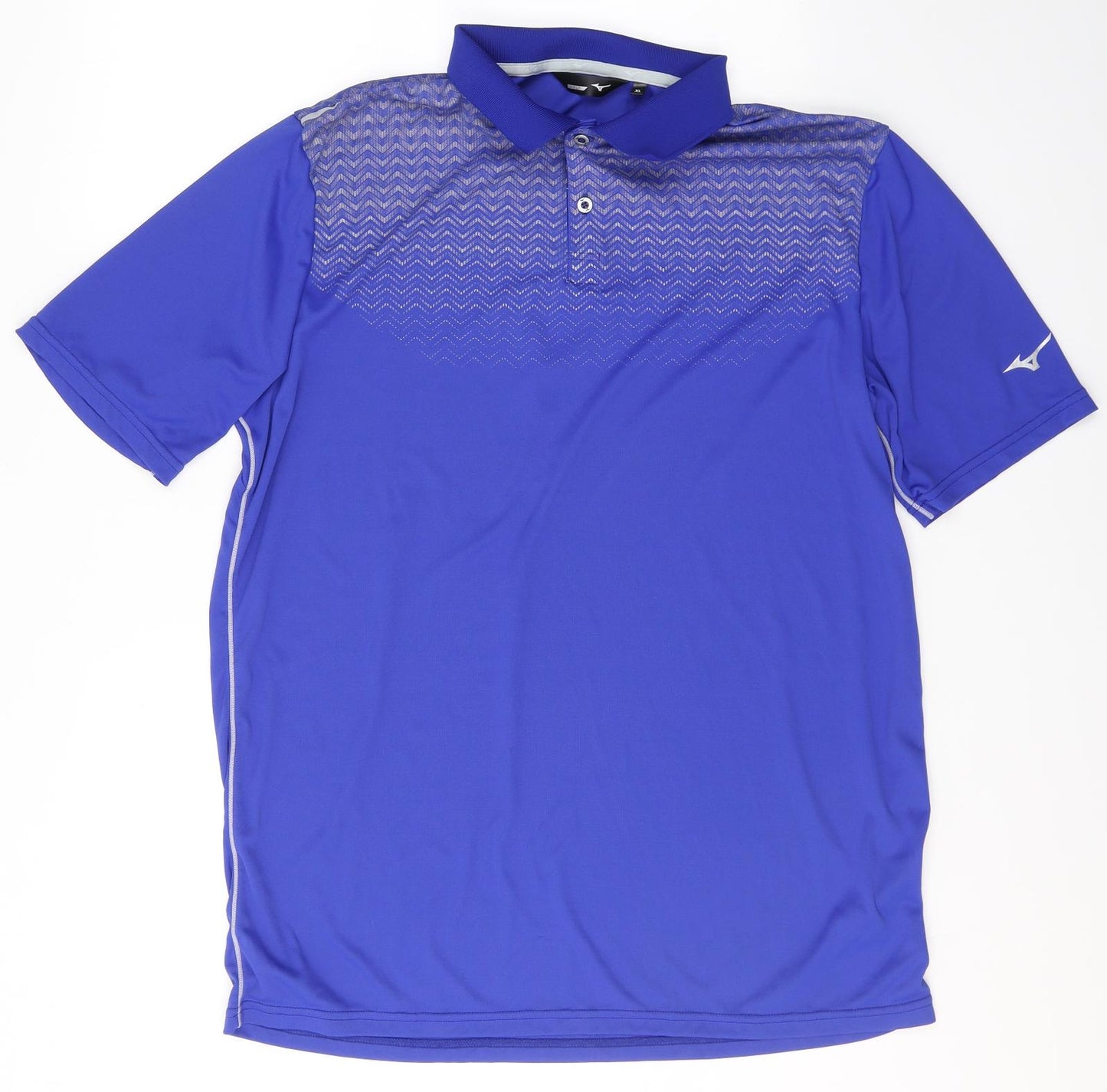 GOLF Mens Blue Geometric Polyester  Polo Size XL Collared