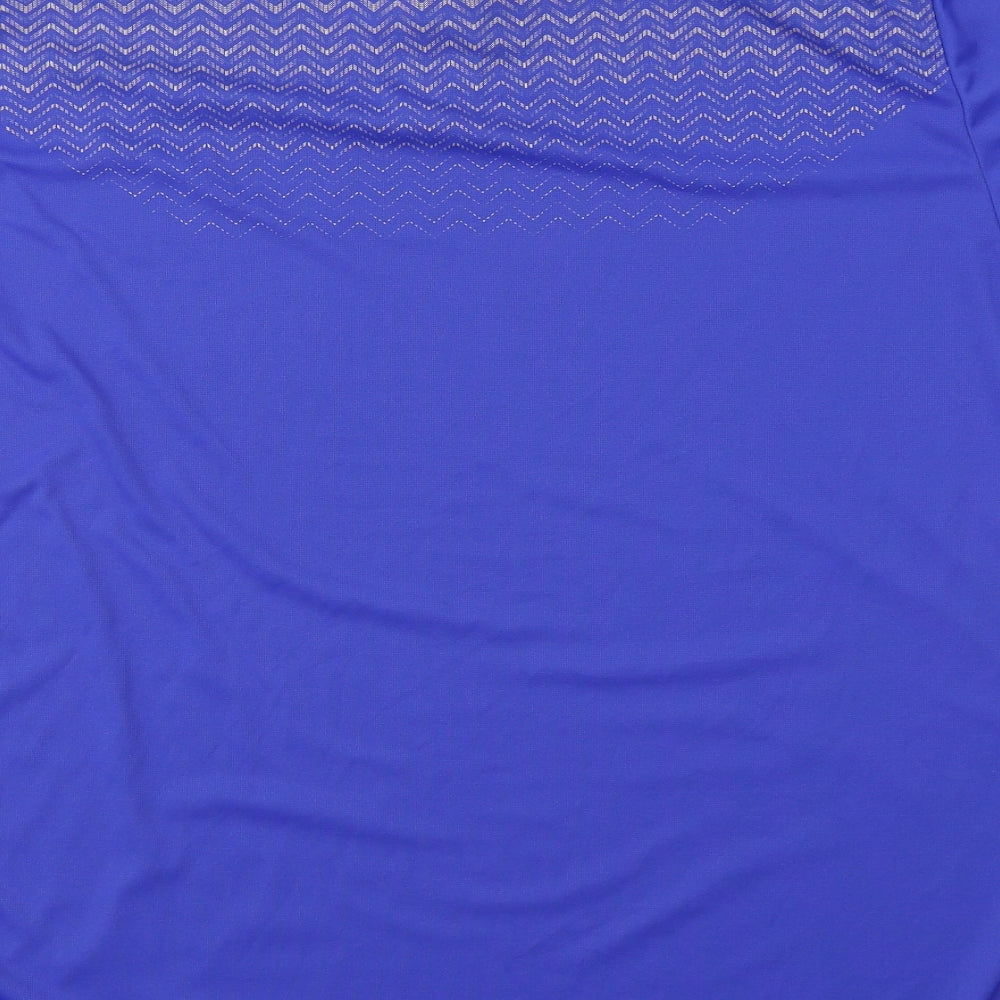 GOLF Mens Blue Geometric Polyester  Polo Size XL Collared