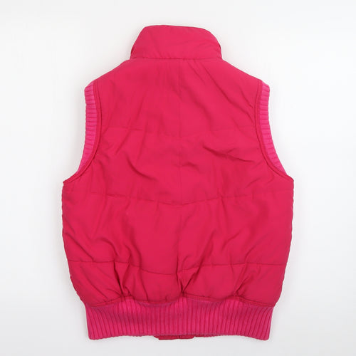 NEXT Womens Pink   Gilet Coat Size 12  Zip