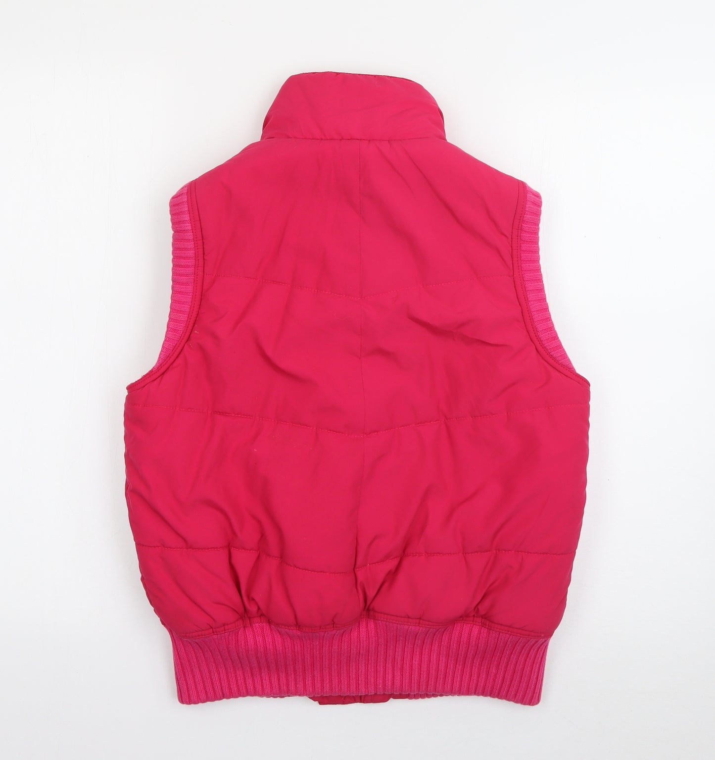 NEXT Womens Pink   Gilet Coat Size 12  Zip
