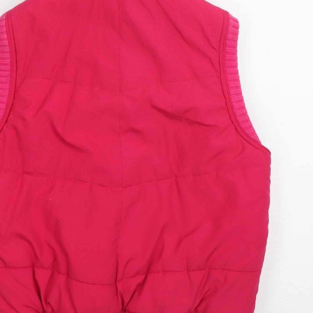 NEXT Womens Pink   Gilet Coat Size 12  Zip