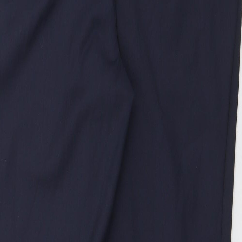 Yaly Coture Womens Blue  Silk Trousers  Size 34 in L27 in Regular  - Navy