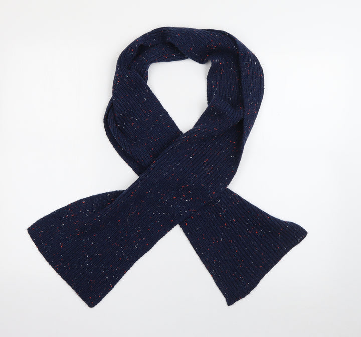 H&M Mens Blue Acrylic Scarf One Size