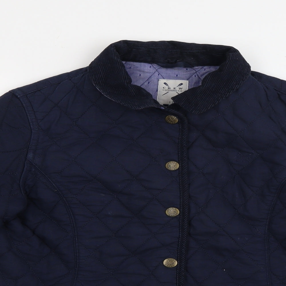 Crew Clothing Womens Blue   Quilted Coat Size 12