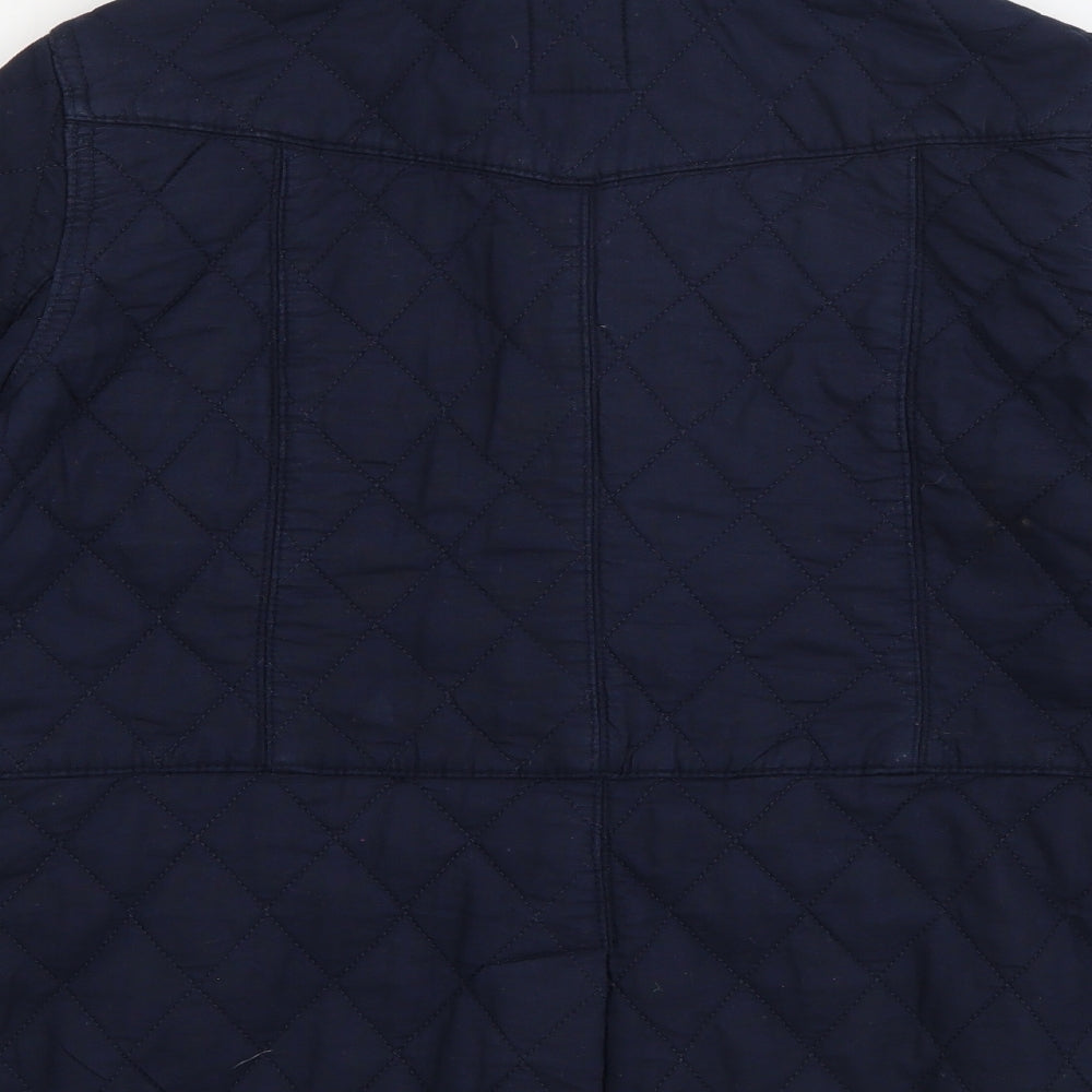 Crew Clothing Womens Blue   Quilted Coat Size 12