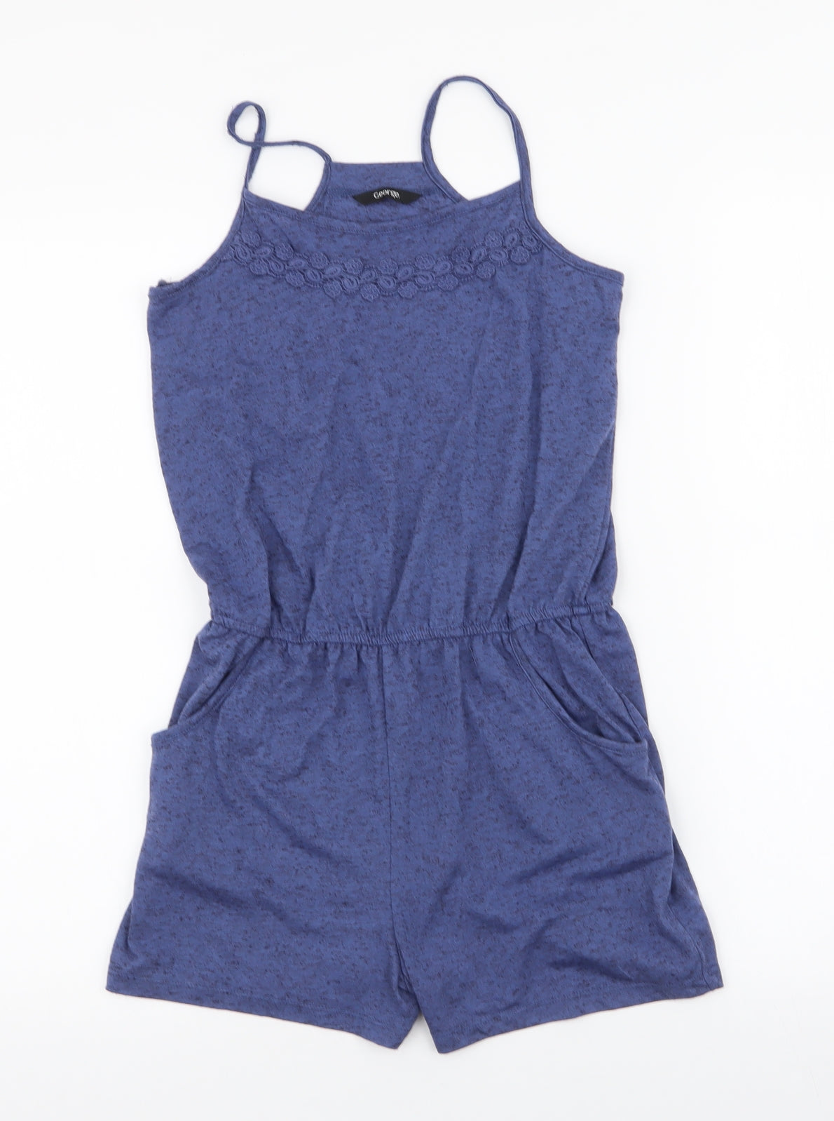 George Girls Purple  100% Cotton Playsuit One-Piece Size 10-11 Years  Pullover