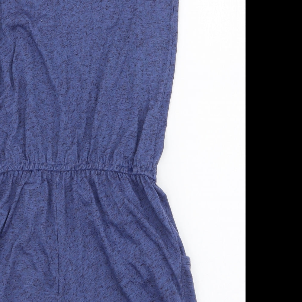 George Girls Purple  100% Cotton Playsuit One-Piece Size 10-11 Years  Pullover