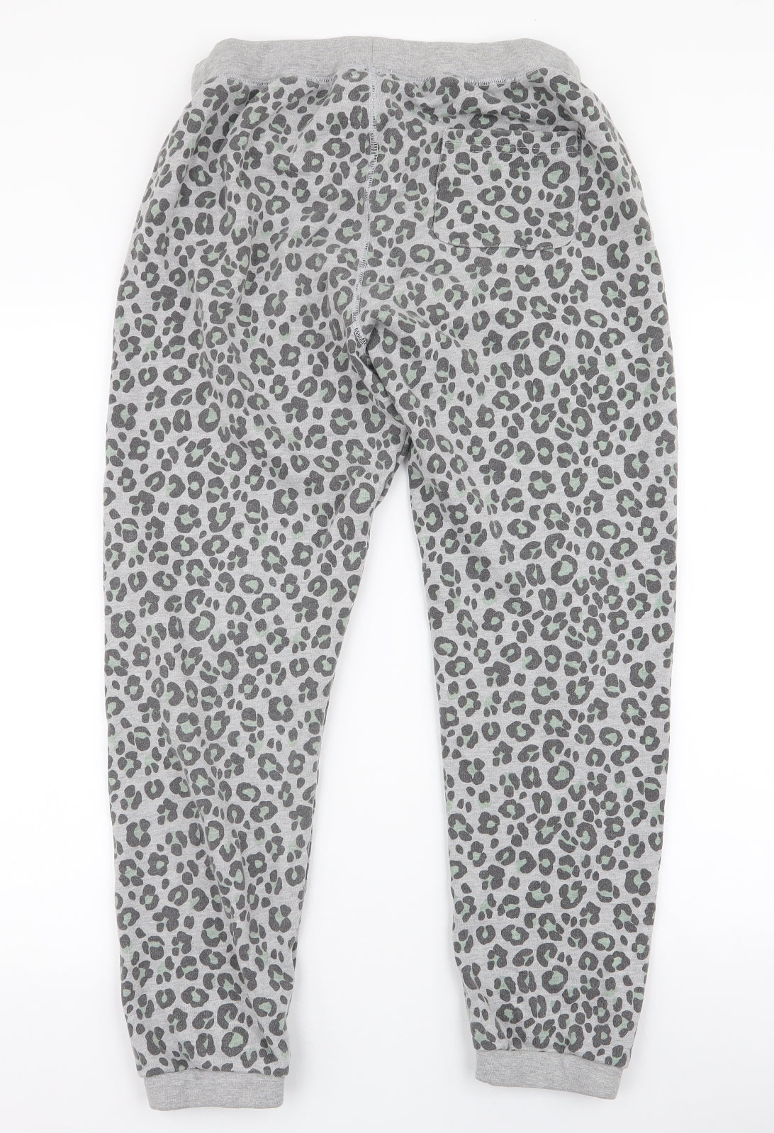 Hush Womens Grey Animal Print Cotton  Pyjama Pants Size S  Drawstring