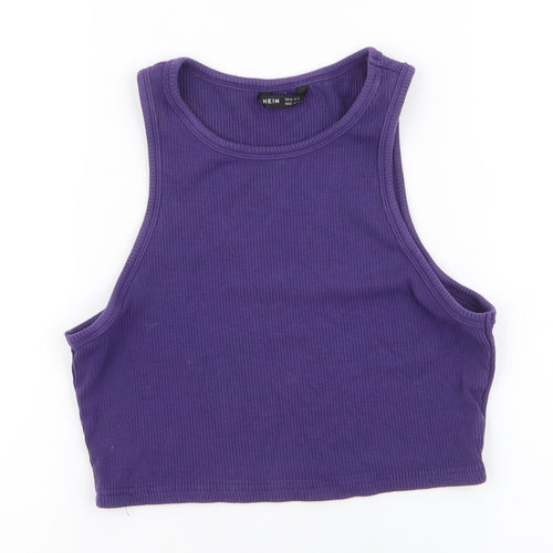 SheIn Womens Purple   Cropped Tank Size M Round Neck