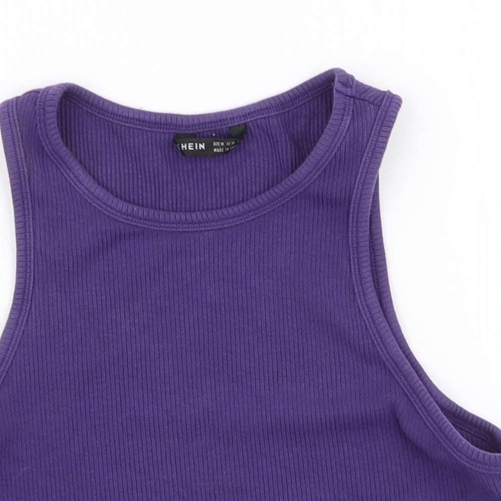 SheIn Womens Purple   Cropped Tank Size M Round Neck