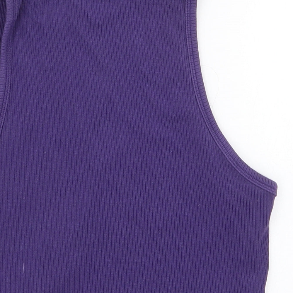 SheIn Womens Purple   Cropped Tank Size M Round Neck