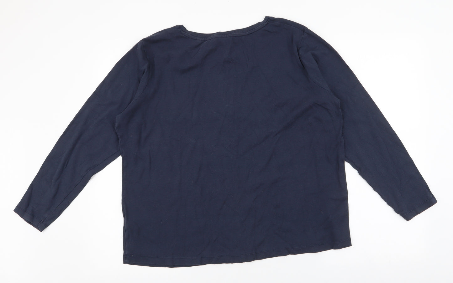 capsule Womens Blue  Polyester Jersey T-Shirt Size 22 Round Neck