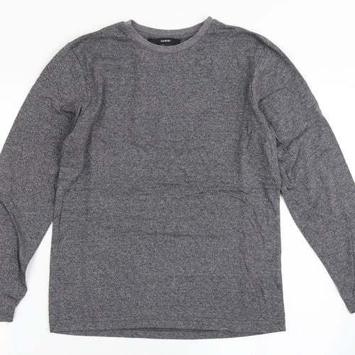 George Boys Grey  Polyester Basic T-Shirt Size 10-11 Years Round Neck Pullover