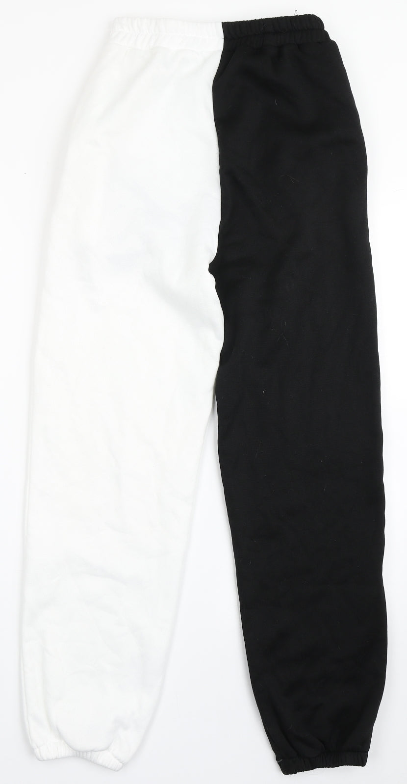 SheIn Womens Black  Polyester Jogger Trousers Size S L28 in Regular  - Sun