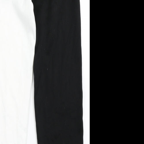 SheIn Womens Black  Polyester Jogger Trousers Size S L28 in Regular  - Sun