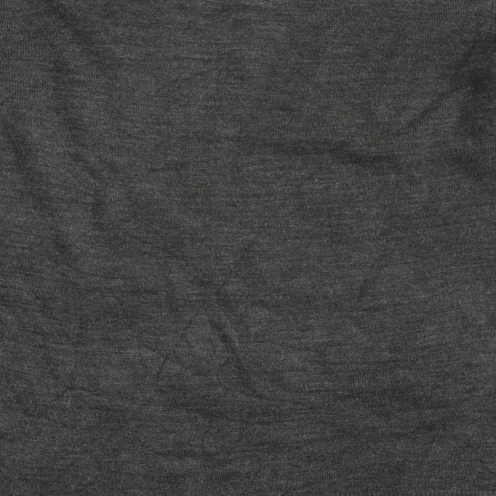 Atmosphere Womens Grey Round Neck  Acrylic Pullover Jumper Size 8