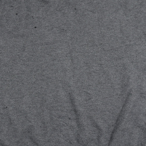 Gap Mens Grey V-Neck  Cotton Pullover Jumper Size L