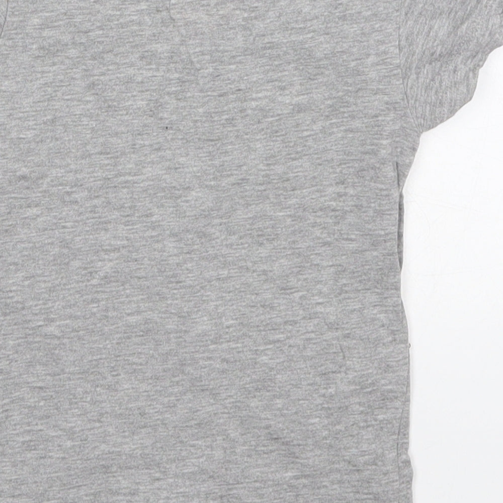Matalan Boys Grey  Cotton Basic T-Shirt Size 18-24 Months Crew Neck Pullover - Hey It's Me Mr Blippi