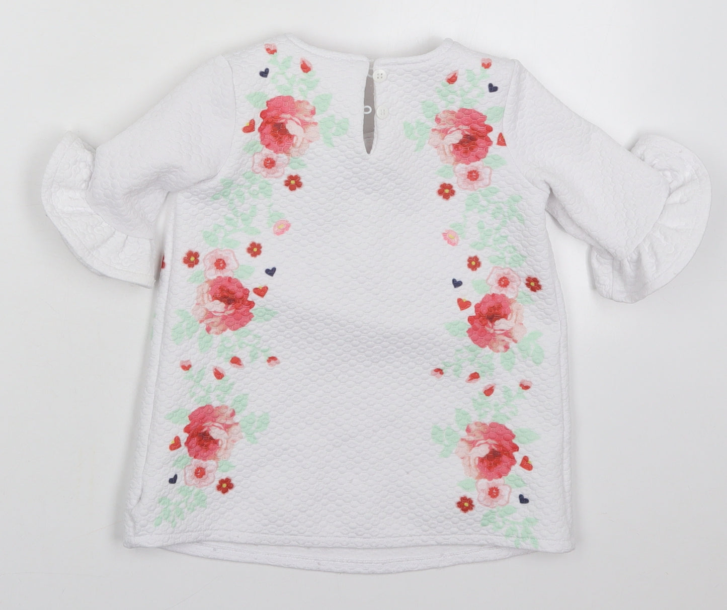 George Girls White  Polyester Pullover Sweatshirt Size 2-3 Years  Pullover - Princess Belle