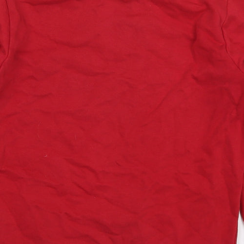 George Boys Red  Cotton Pullover Sweatshirt Size 9-10 Years  Pullover
