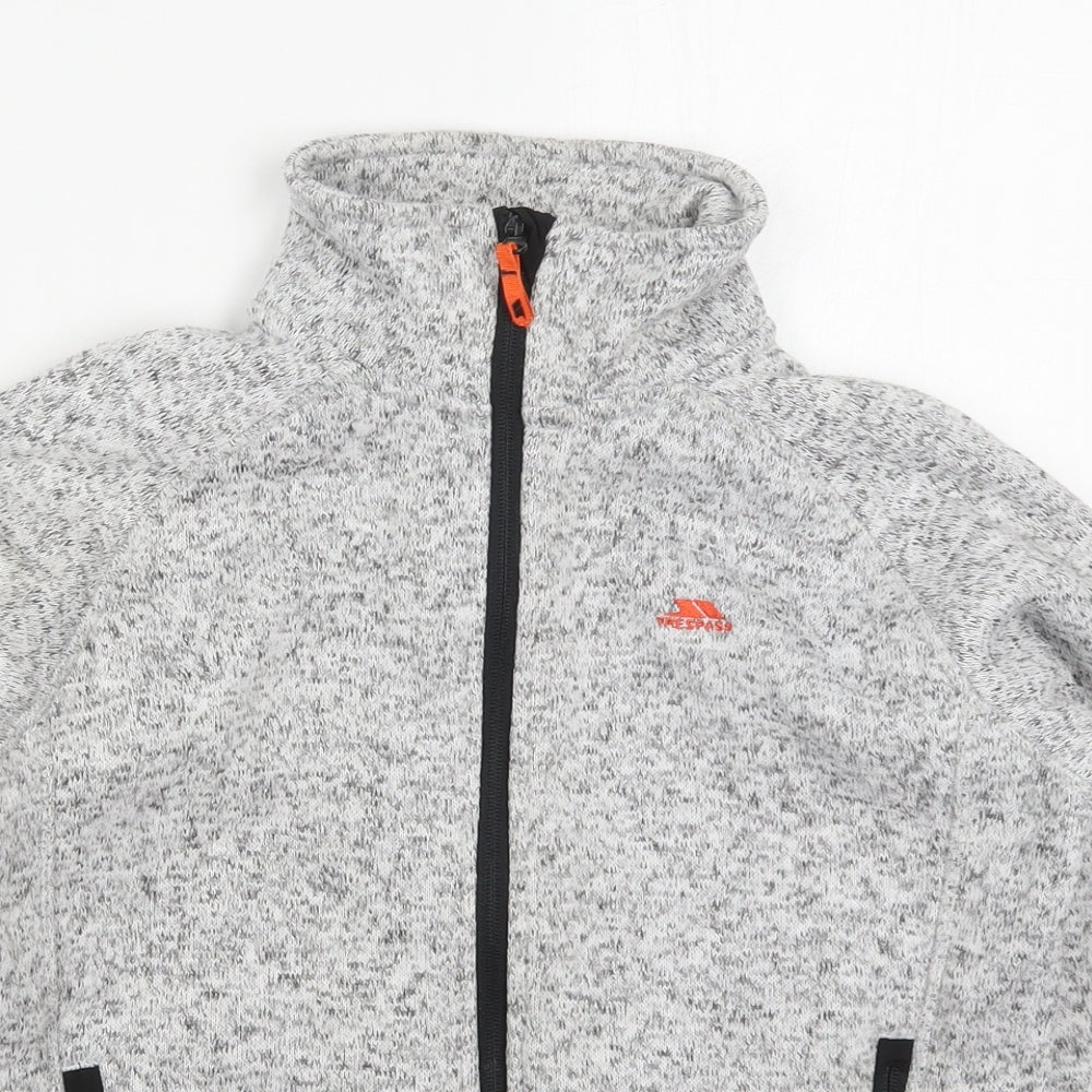 Trespass Boys Grey  Polyester Full Zip Sweatshirt Size 11-12 Years