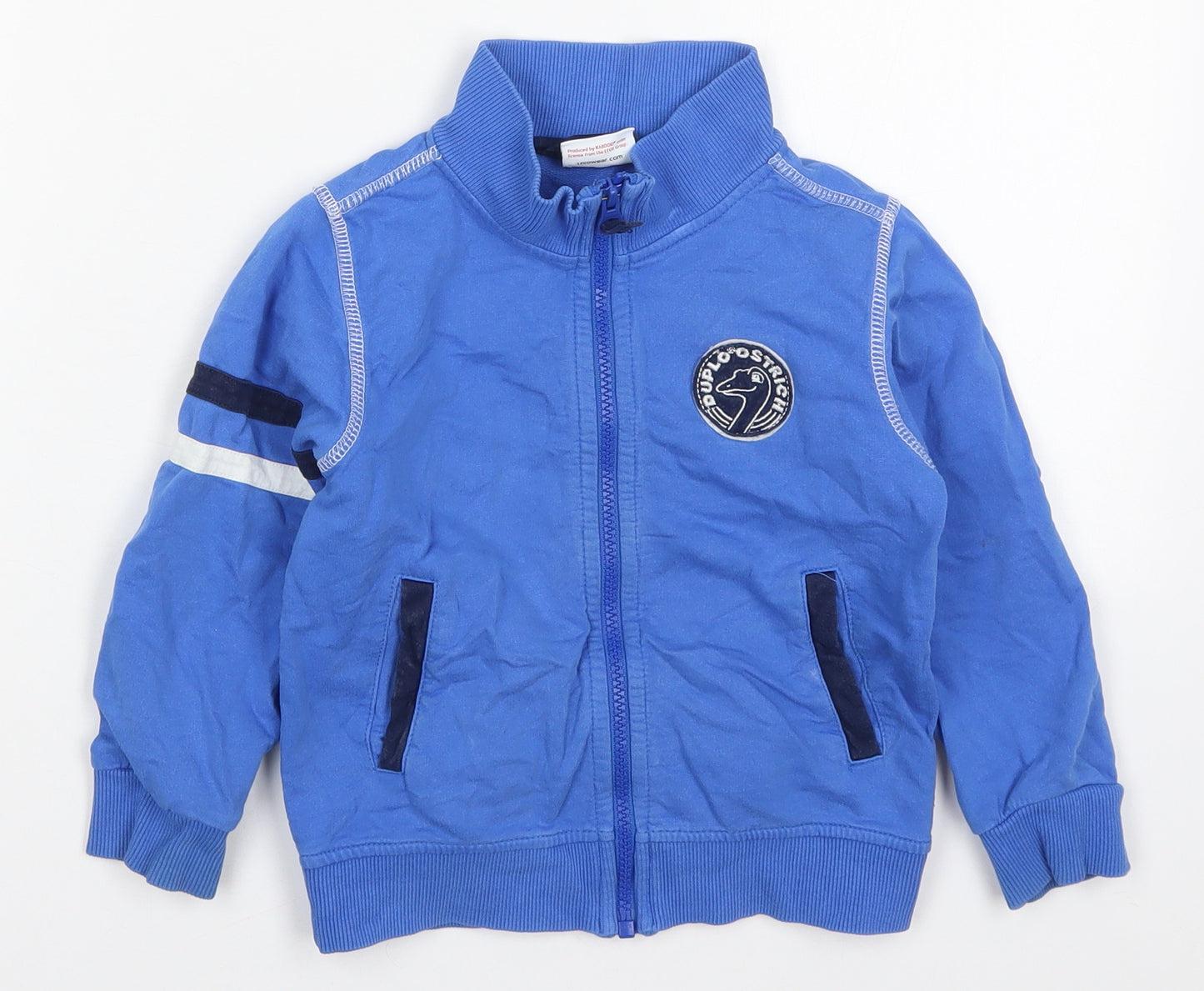 Legowear Boys Blue  Cotton Full Zip Sweatshirt Size 3 Years  Zip - Duplo Ostrich