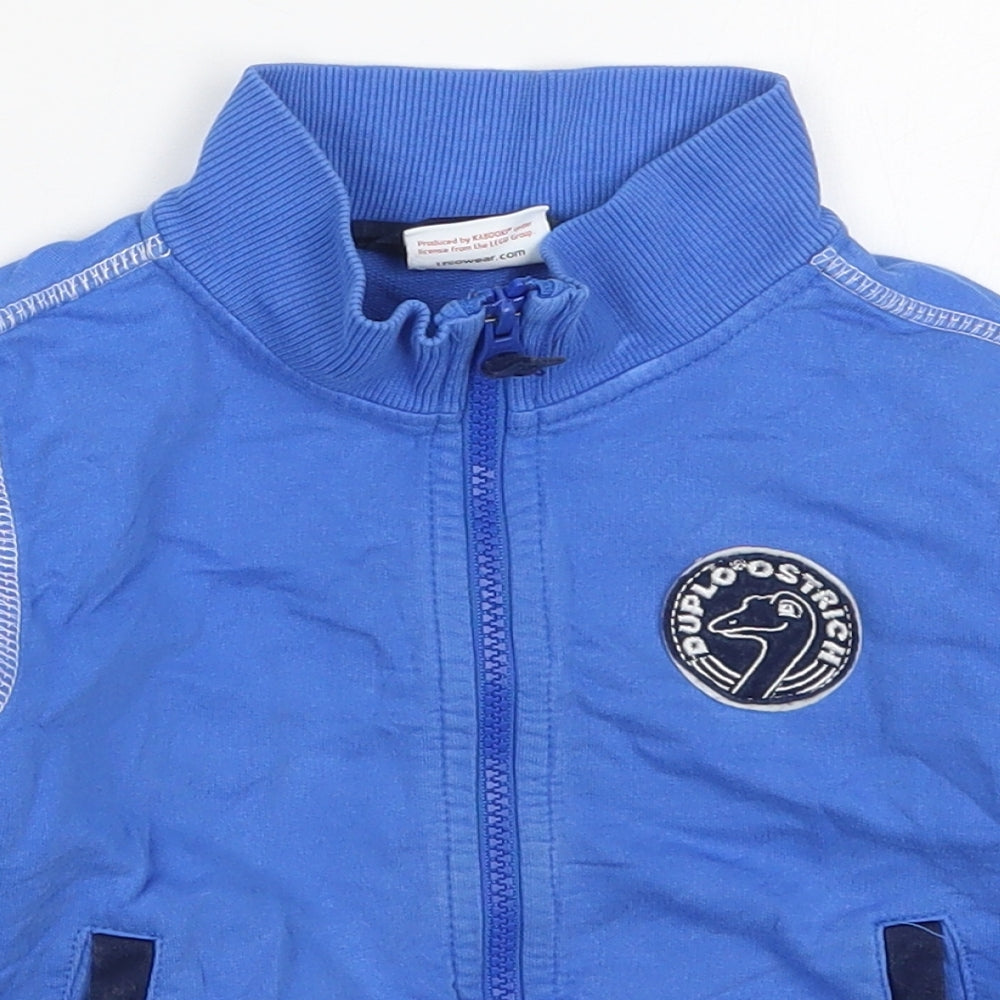 Legowear Boys Blue  Cotton Full Zip Sweatshirt Size 3 Years  Zip - Duplo Ostrich