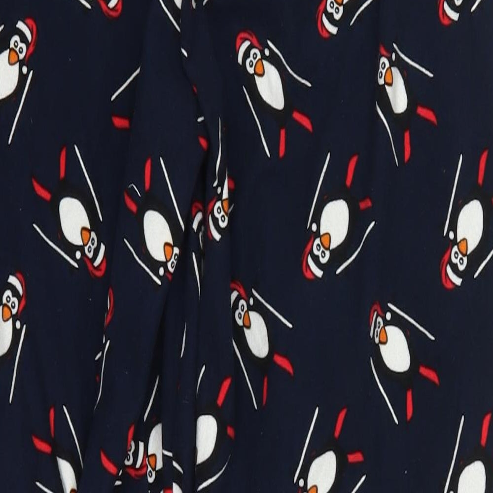 George Mens Blue  Polyester Sweatpants Trousers Size M L30 in Regular Drawstring - Penguin Pyjama Pants