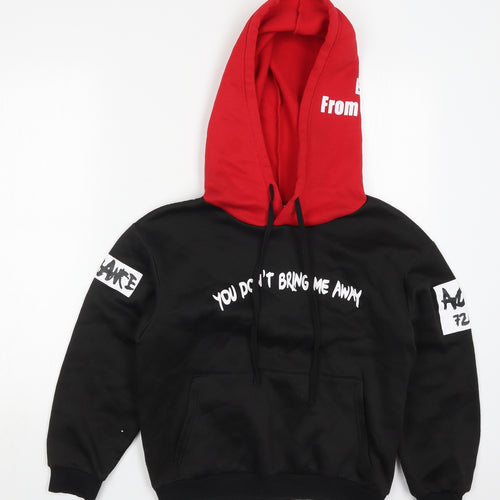 SheIn Womens Black  Polyester Pullover Hoodie Size M  Pullover - Escape From Standard Don't Bring Me Away