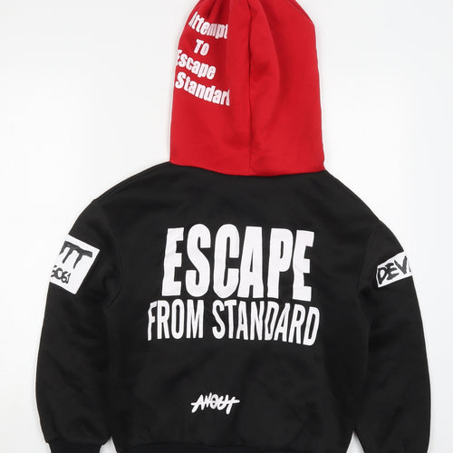 SheIn Womens Black  Polyester Pullover Hoodie Size M  Pullover - Escape From Standard Don't Bring Me Away