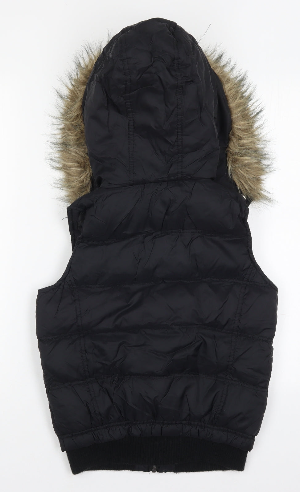 Evie Womens Black   Gilet Coat Size 8  Zip