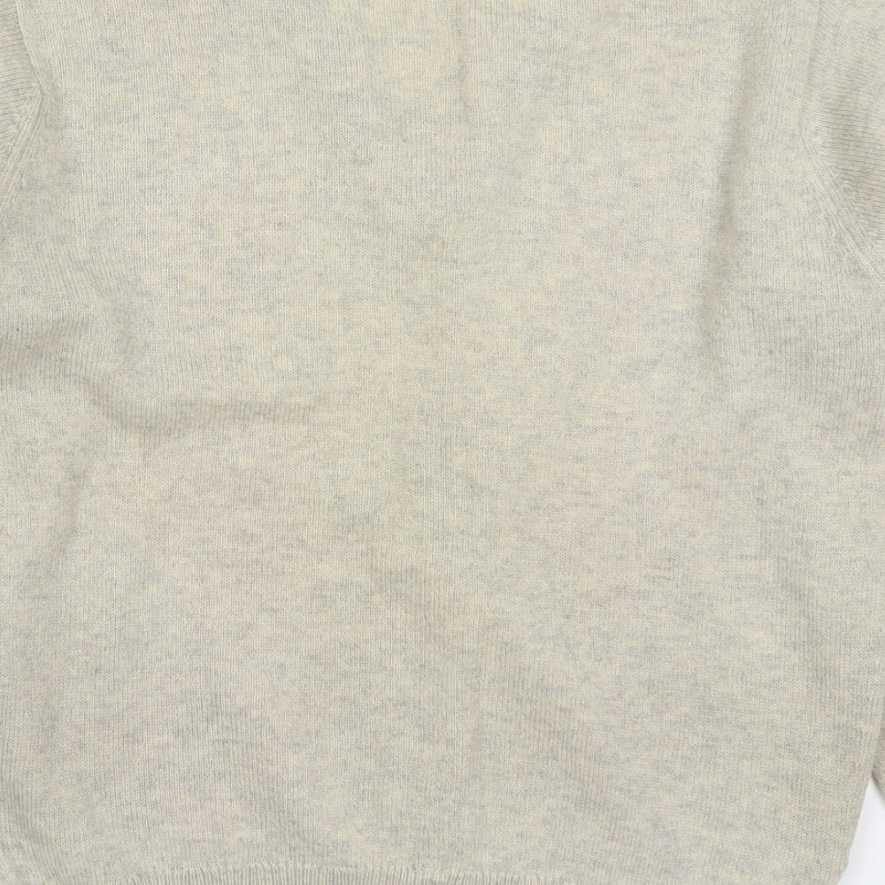 Pringle Mens Beige V-Neck Argyle/Diamond Wool Pullover Jumper Size S   - Pink
