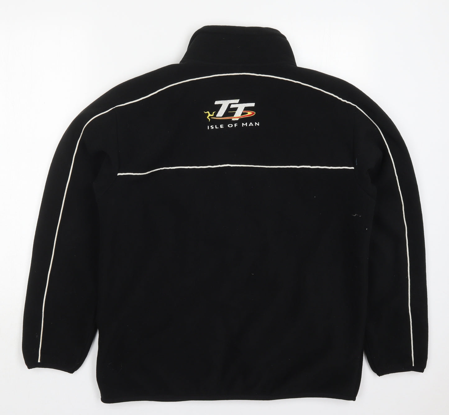 Isle of Man Mens Black   Jacket  Size S  Zip - Isle of Man 2009 Road Races