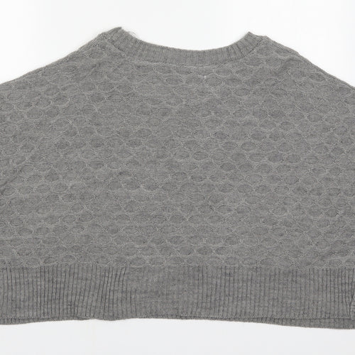 Jane Norman Womens Grey   Jacket Poncho Size 10