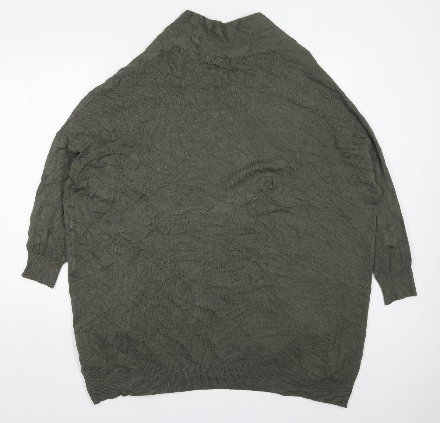 Atmosphere Womens Green V-Neck  Viscose Cardigan Jumper Size 16