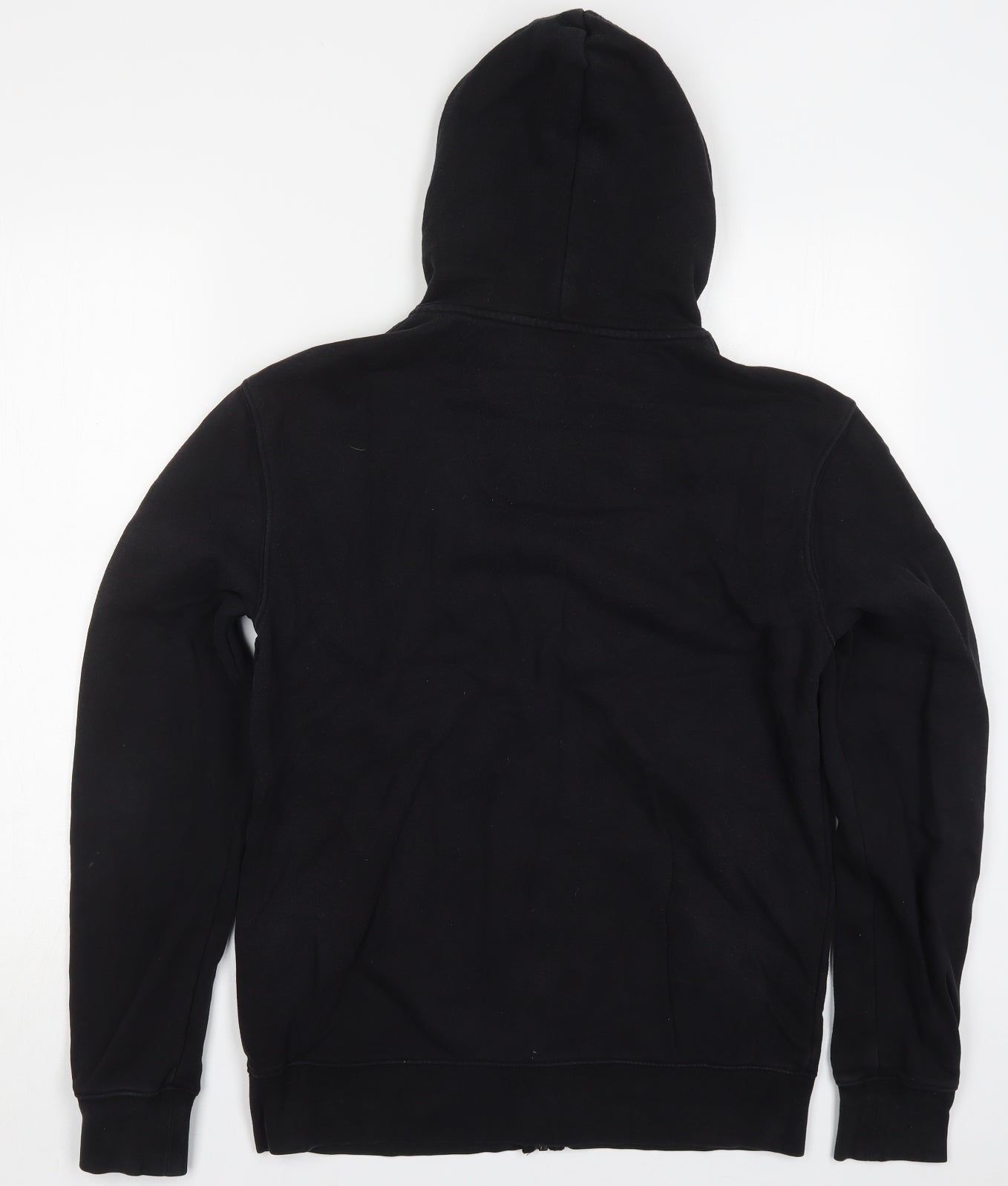 H&M Mens Black  Cotton Full Zip Hoodie Size S