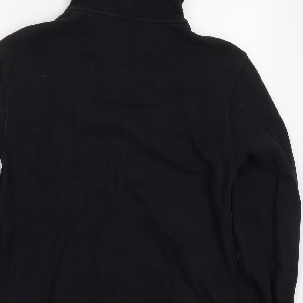 H&M Mens Black  Cotton Full Zip Hoodie Size S